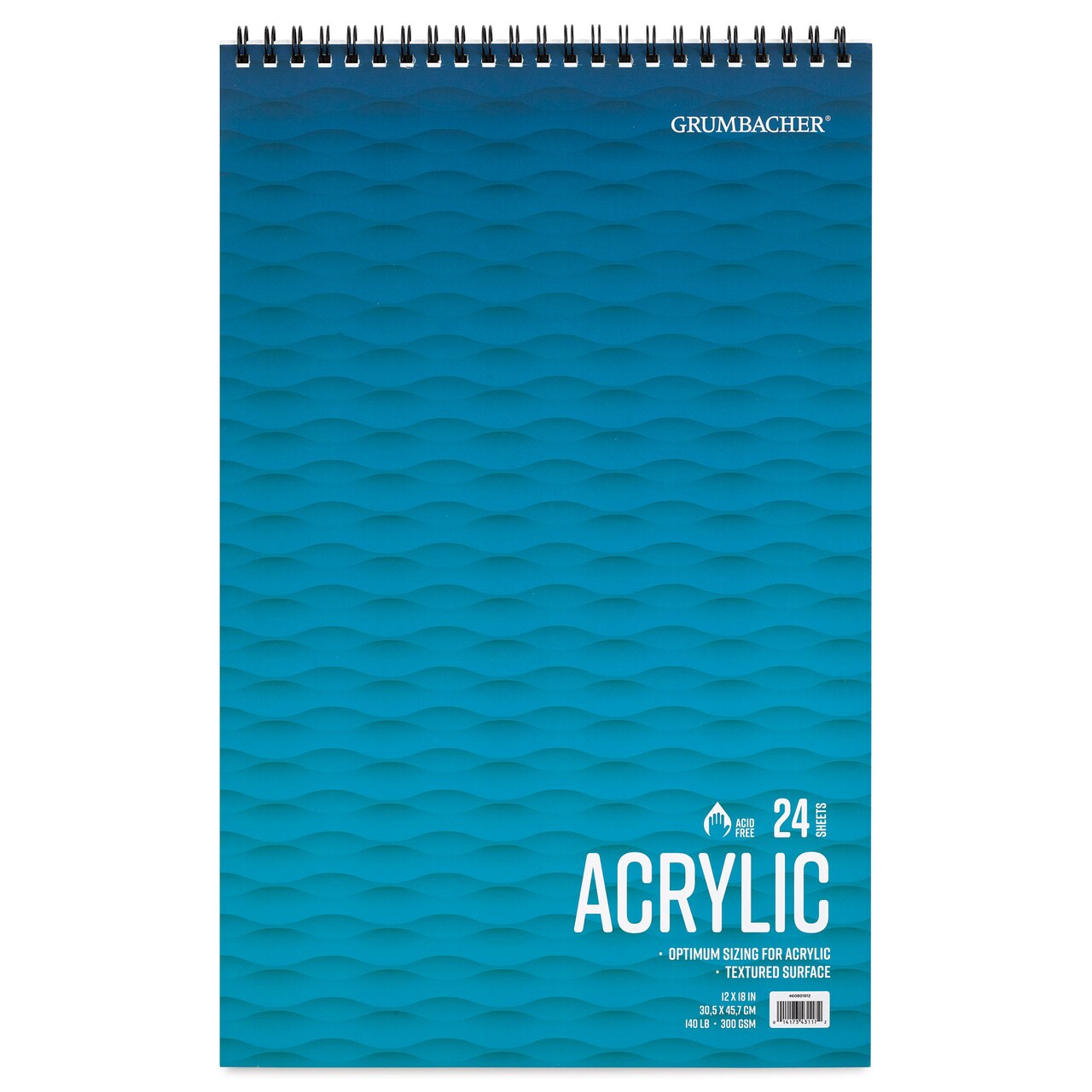 Grumbacher Acrylic In & Out Pad - 12" x 18", 24 sheets, 140 lb